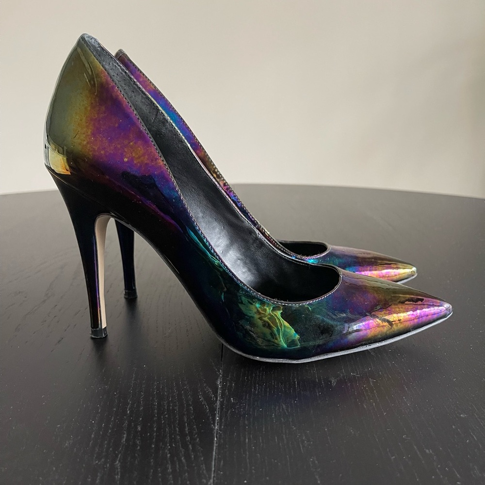 BCBGeneration Iridescent Black Heels